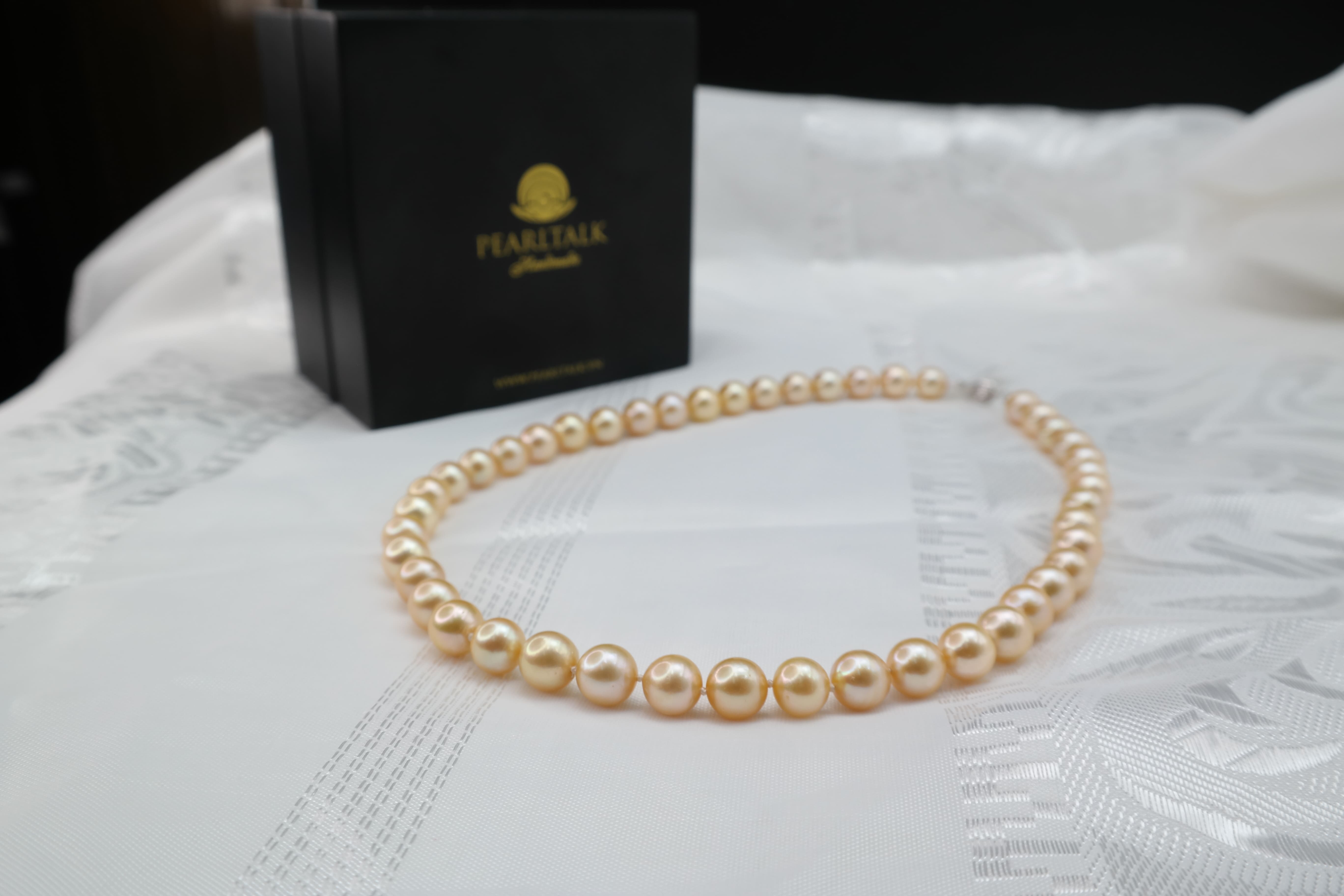 CHUỖI NGỌC TRAI LOVE VÀNG